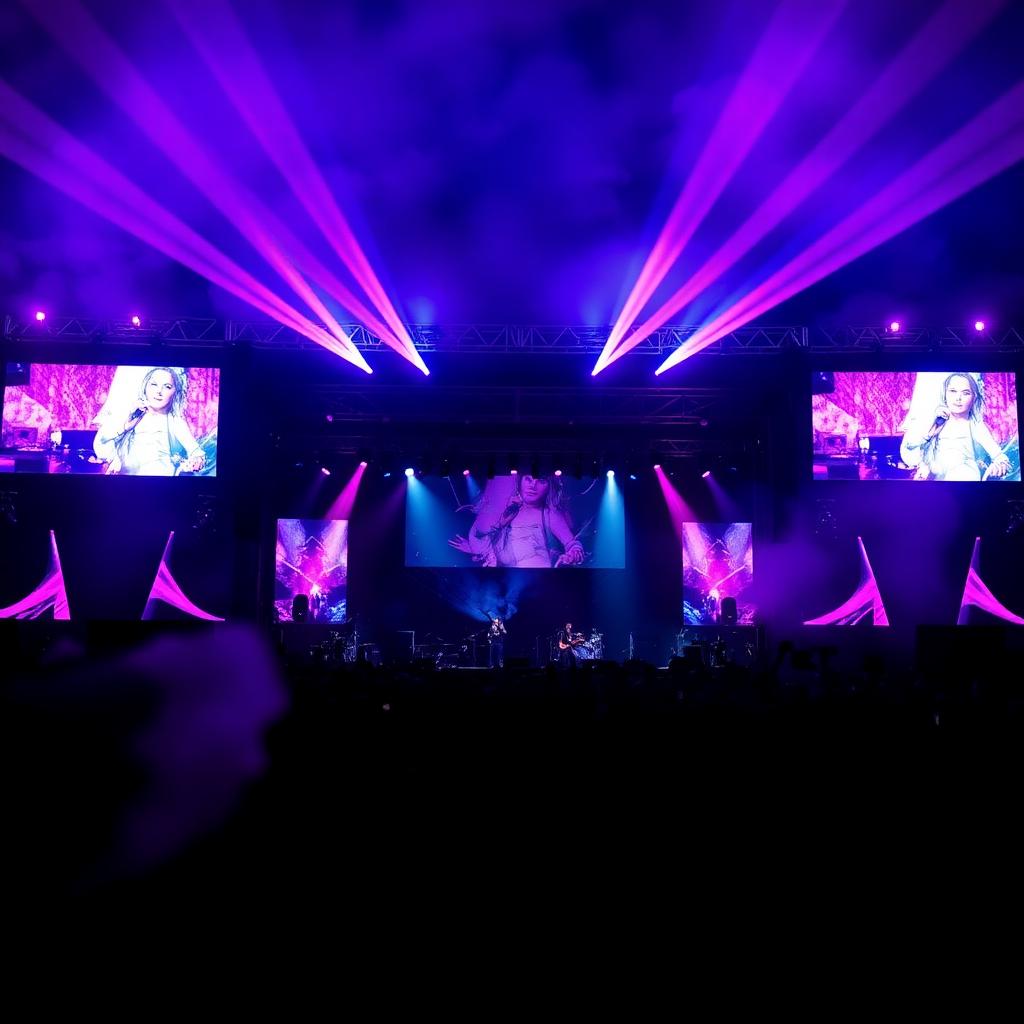 Show ao vivo no palco principal